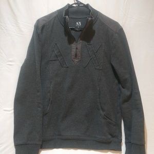 Armani Exchange 1/4 zip Sweater w/Pockets Size L